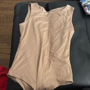 Tan Sleeveless Bodysuit